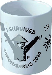 Mug "I survived Corona virus 2020"